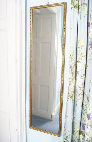 MODERN GILT FRAMED PIER MIRROR