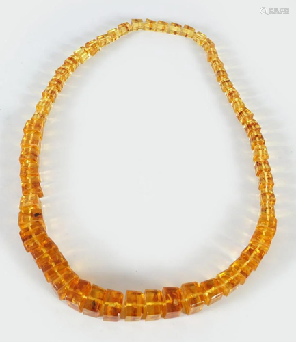 ART NOVEAU AMBER GEOMETIC BEADS