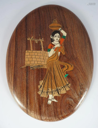 INDIAN MARQUETRY HARDWOOD PANEL