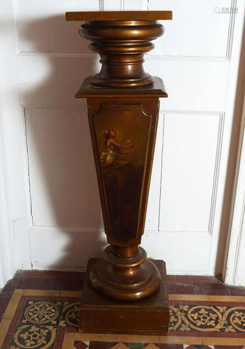 19TH-CENTURY VERNIS MARTIN PEDESTAL