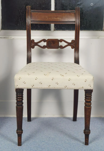 PAIR OF REGENCY MAHOGANY CHAIRS