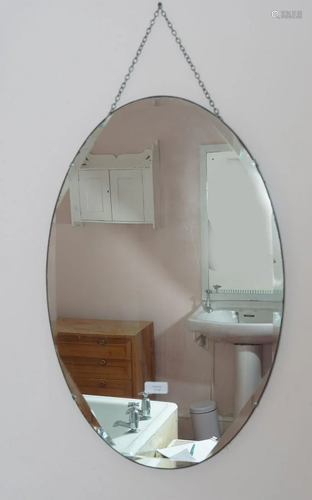 EDWARDIAN BEVELLED MIRROR