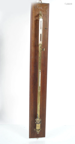 19TH-CENTURY BRASS SHIP'S BAROMETER