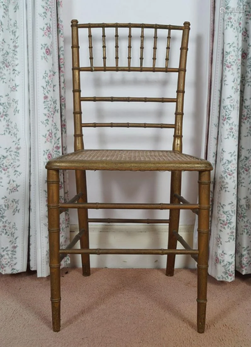 SET OF 3 19TH-CENTURY FRENCH GILT CHAIRS