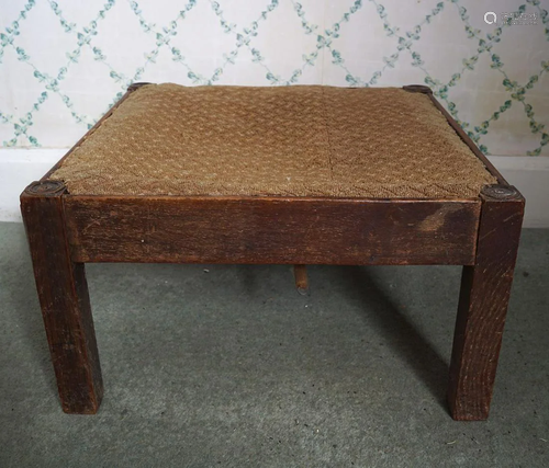 GEORGE III OAK PET STOOL