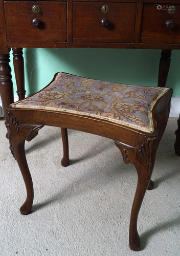 EDWARDIAN DRESSING STOOL