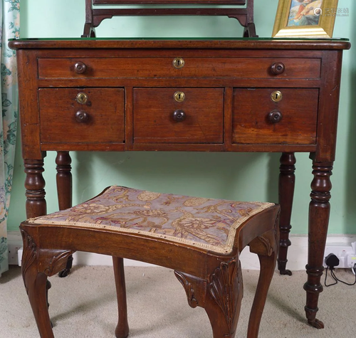 19TH-CENTURY MAHOGANY WASH STAND