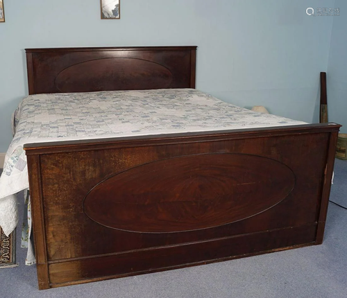 EDWARDIAN MAHOGANY BED