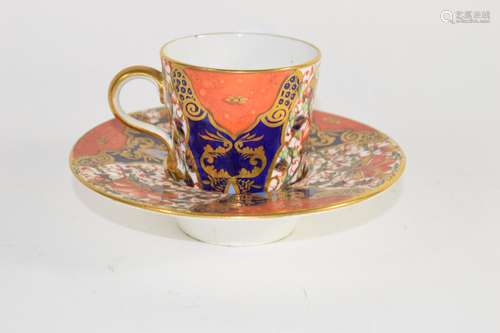 Davenport trembleuse cup and saucer decorated with a japan pattern (saucer a/f)