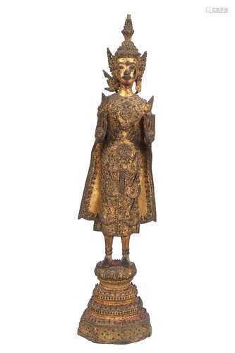 Thailand Bronze stehender Bronze Buddha, bronze standing buddha sculpture,Thailand Bro