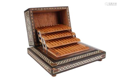 Orientalische Zigarettenbox mit Spieluhr, oriental cigarette box with music box,Orient