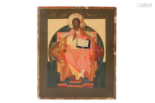 Ikone Jesus Christus Russland um 1900, russian icon christ,Ikone Jesus Christus Russla