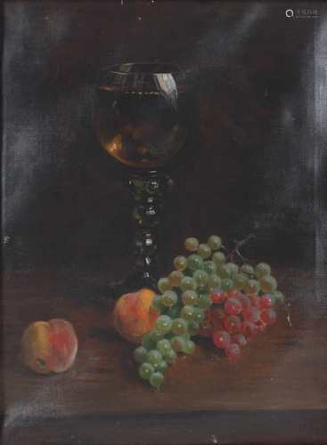 Horace Gunter (1868-1946) Stillleben mit Weinglas 1904, still life with wine glass,Hor