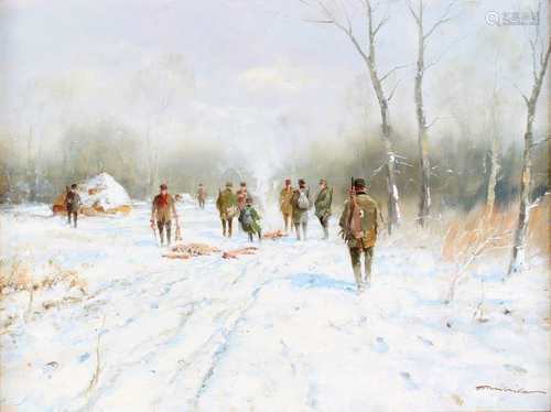 Fritz Möritz (1922-1994 Nach der Jagd, after the hunt,Fritz Möritz (1922-1994 Nach d