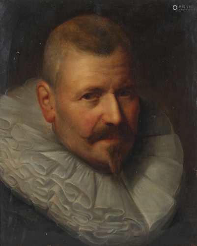 Altmeister Gemälde Niederlande 18./19. Jahrhundert Herrenportrait mit Halskrause, portrait of m