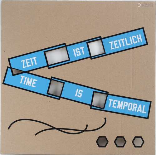 Lawrence Weiner (1942) Zeit ist zeitlich - time is temporal,Lawrence Weiner (1942) Zei