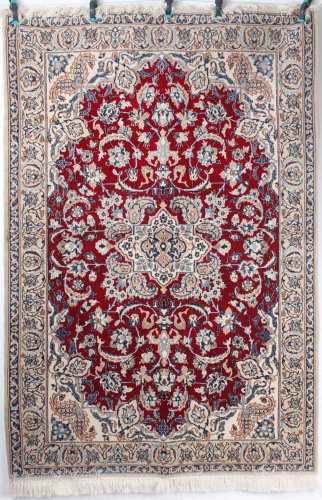 Nain Perserteppich, persian carpet,Nain Perserteppich, persian carpet,Wolle mit