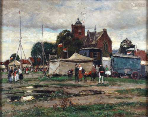 Heinrich Hermanns (1862-1942) Wanderzirkus, touring circus,Heinrich Hermanns (1862-194