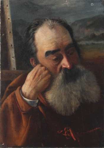 Unbekannter Maler, Selbstportrait, 18./19. Jahrhundert, self-portrait, 18./19. century,br /