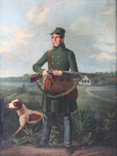 Jäger der Honschaft Heulesheim 1836, Monogrammist HK, Hunter,Jäger der Honschaft Heu