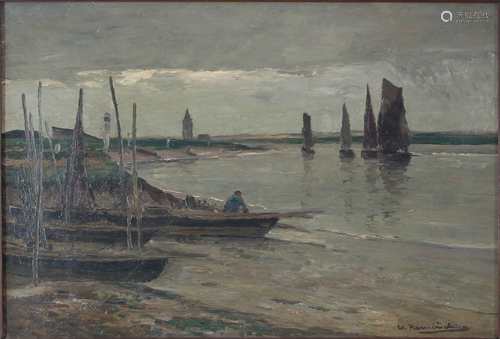 Wilhelm Hambüchen (1869-1939) Segelboote, sailing boats,Wilhelm Hambüchen (1869-1939