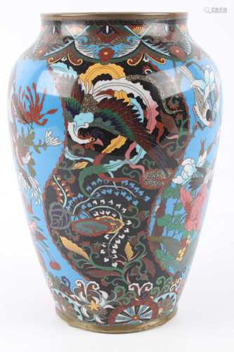 Cloisonne Vase, China 19. Jahrhundert, vase 19th century,Cloisonne Vase, China 19. Jah