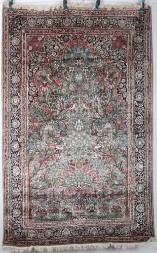 Seidenteppich, silk carpet,Seidenteppich, silk carpet,Seide/Seide, Länge 193 cm