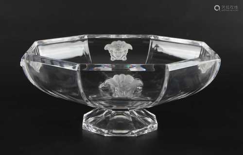 Rosenthal Versace Medusa große Schale, crystal bowl,Rosenthal Versace Medusa große S