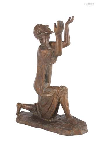 Gerhard Marcks (1889-1981) Bronze Kniender Prophet, kneeling prophet,Gerhard Marcks (1