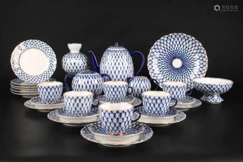 Lomonosov Kaffeeservice, coffee set, imperial porcelain,Lomonosov Kaffeeservice, coffe
