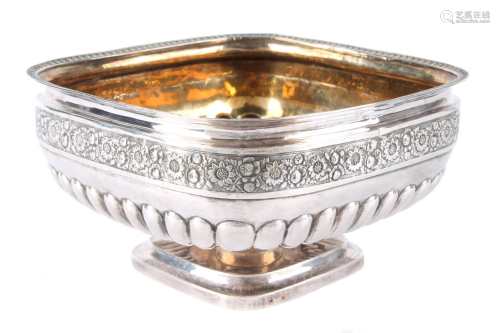 Russland Silber Fußschale 19. Jahrhundert, russian silver bowl 19th century,Russland