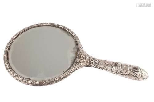 England Jugendstil 925 Silber Handspiegel von 1918, silver handheld mirror art nouveau,br /