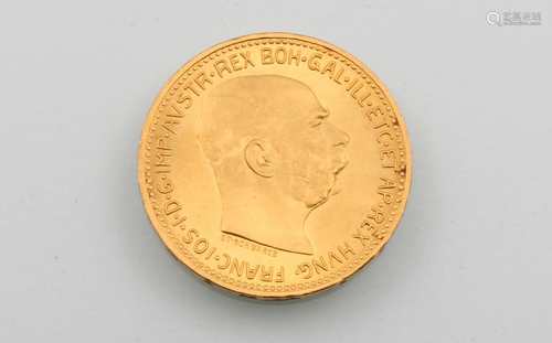 20 Kronen 1915 Goldmünze Österreich, gold coin Austria 20 cor 1915,20 Kronen 1915 Go