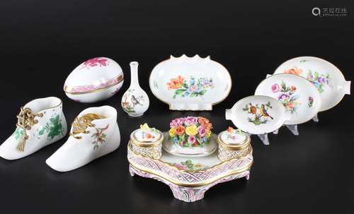 Herend Konvolut Zierporzellan, porcelain lot,Herend Konvolut Zierporzellan, porcelain