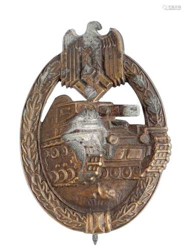 Panzerkampfabzeichen in Bronze, 3. Reich, tank assault badge 3rd Reich,Panzerkampfabze