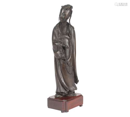 Bronze Figur Chinese um 1900, chinese figure around 1900,Bronze Figur Chinese um 1900,