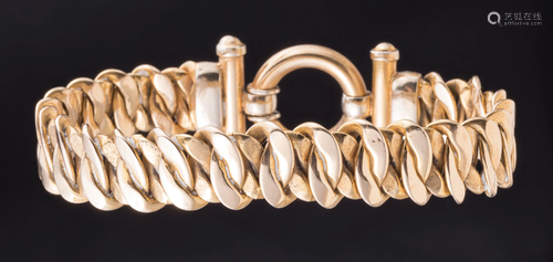 14 kt. Yellow Gold Articulated Link Bracelet