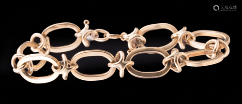 14 kt. Yellow Gold Oval Link Bracelet