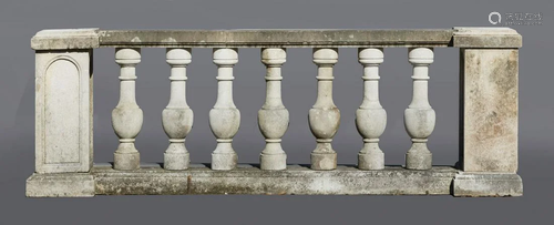 Pair of Italian Cast Stone Balustrades