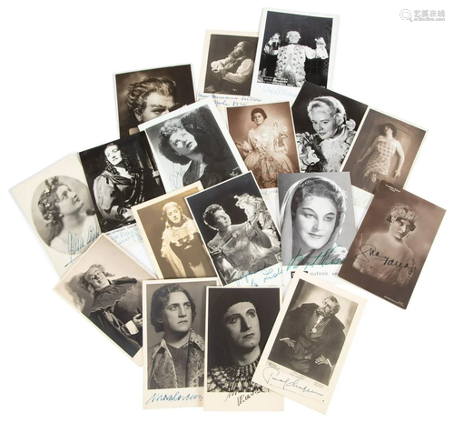 Autographed Postcards and Photographs Opera Stars