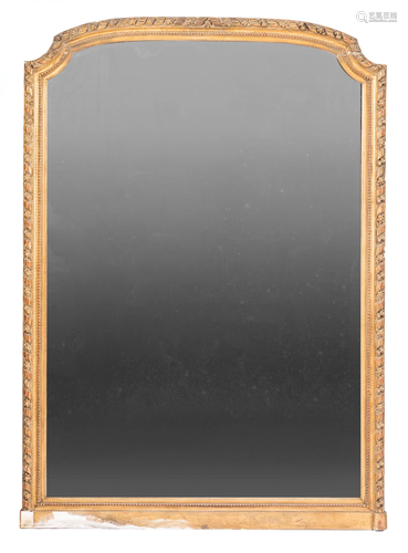 Continental Carved Giltwood Mirror