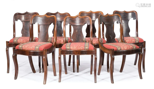 American Late Classical Mahogany Side Chairs