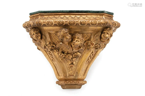 Italian Gilt and Carved Wood Console