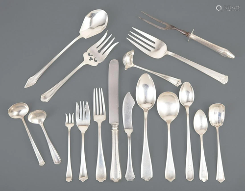 American Sterling Silver Partial Flatware Service