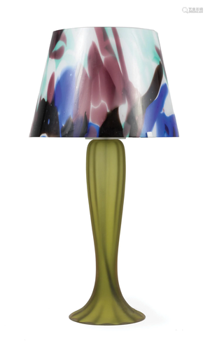 Italian Art Glass Table Lamp