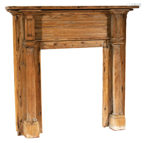 Louisiana Federal Creole Cypress Box Mantel