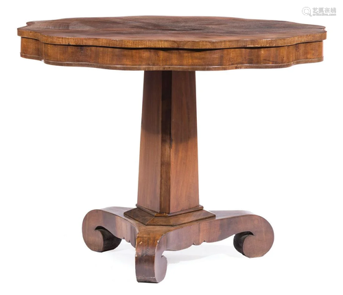 American Late Classical Mahogany Center Table