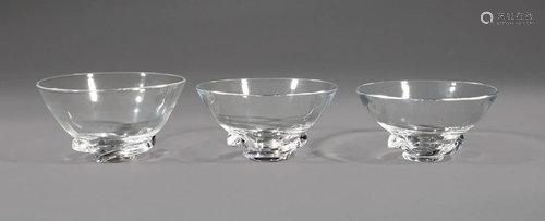 Three Steuben Glass 