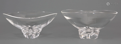 Pair of Steuben Glass 