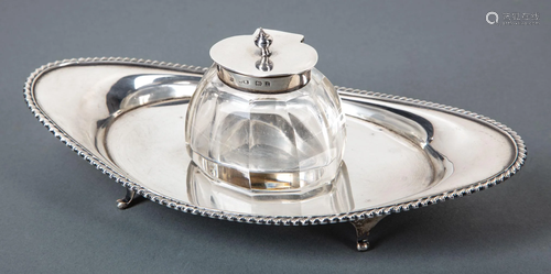 Henry Matthews Sterling Silver Inkstand